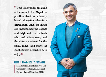 Shinta Mani Mustang No 1 Luxury Hotel : Nepal Emerges Now as the Luxury Elite Destination